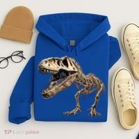 Dinosaur Skeleton T Rex Dino Scary Funny Gift Hoodie thumb 4