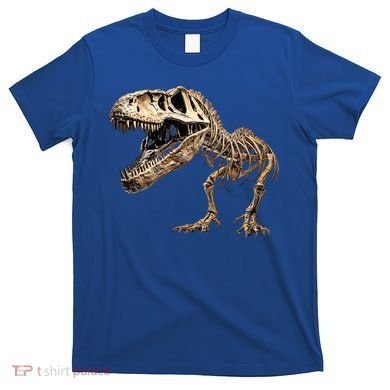 Dinosaur Skeleton T Rex Dino Scary Funny Gift T-Shirt