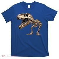 Dinosaur Skeleton T Rex Dino Scary Funny Gift T-Shirt thumb 0
