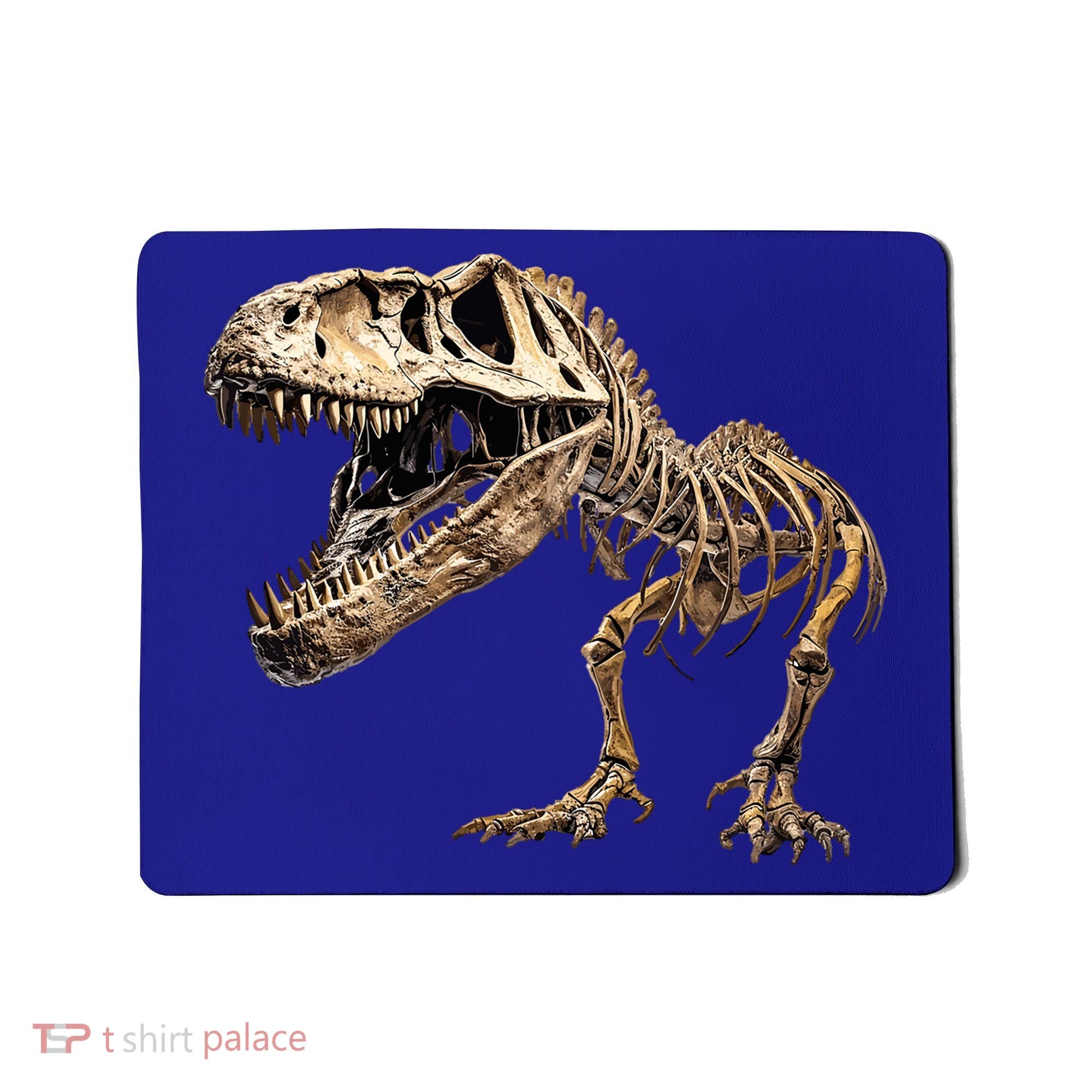 Dinosaur Skeleton T Rex Dino Scary Funny Gift Mousepad