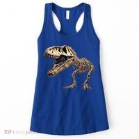Dinosaur Skeleton T Rex Dino Scary Funny Gift Women's Tank Top thumb 0