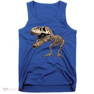 Dinosaur Skeleton T Rex Dino Scary Funny Gift Tank Top