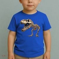 Dinosaur Skeleton T Rex Dino Scary Funny Gift Toddler T-Shirt thumb 2