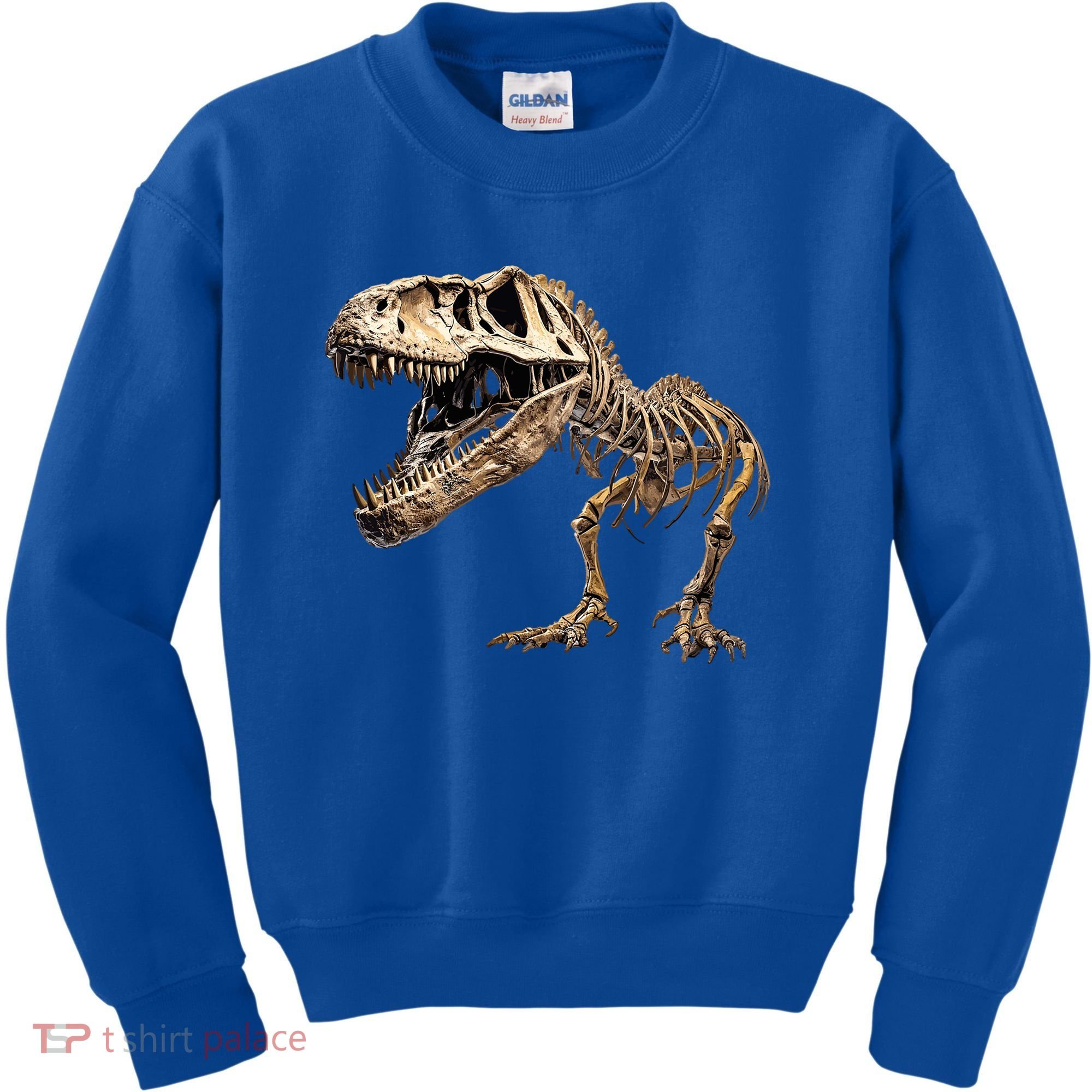 Dinosaur Skeleton T Rex Dino Scary Funny Gift Kids Sweatshirt