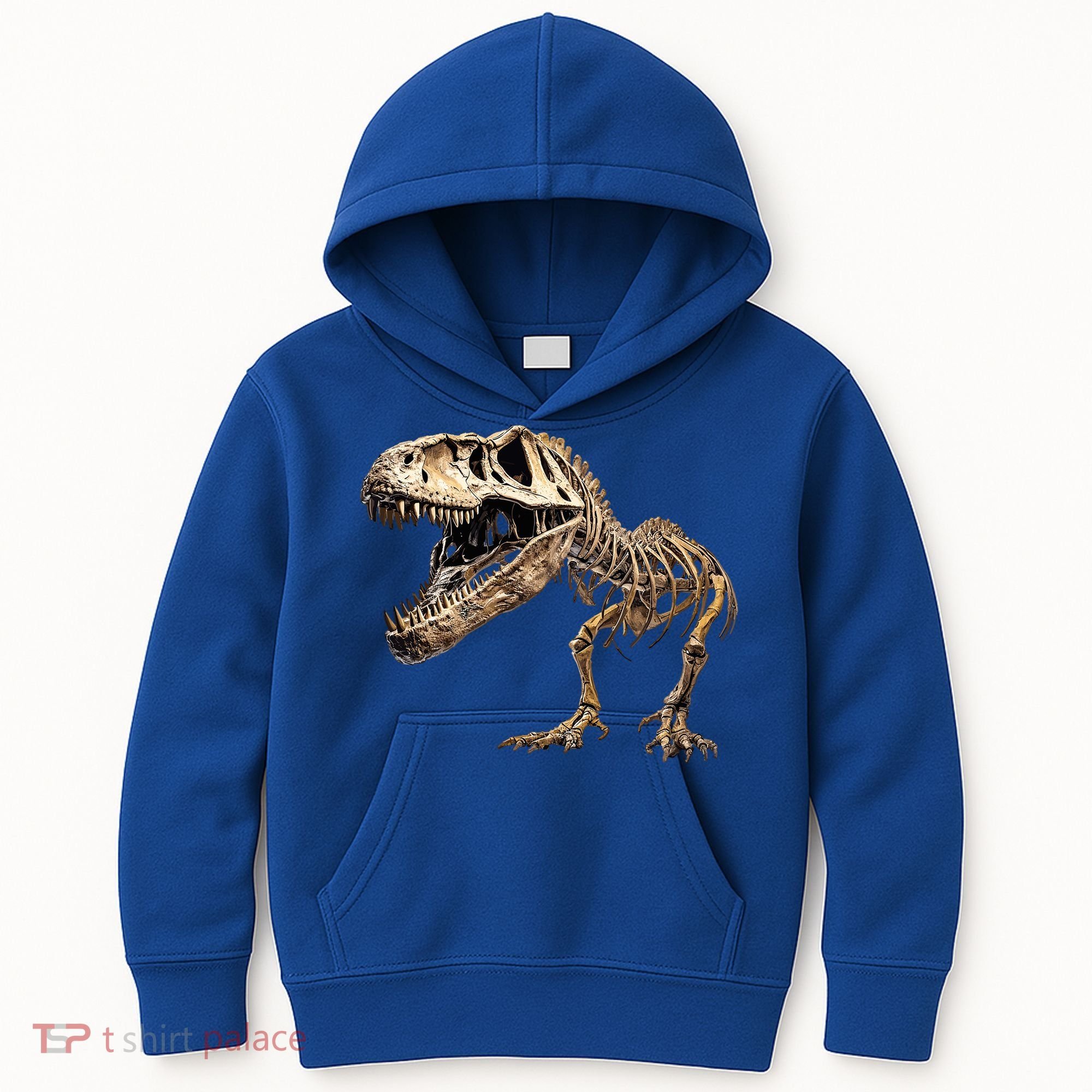 Dinosaur Skeleton T Rex Dino Scary Funny Gift Kids Hoodie