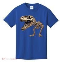 Dinosaur Skeleton T Rex Dino Scary Funny Gift Kids T-Shirt thumb 0