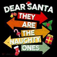 Dear Santa They Are The Naughty Ones Women's Hoodie thumb 2