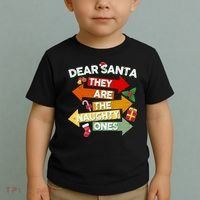 Dear Santa They Are The Naughty Ones Toddler T-Shirt thumb 2