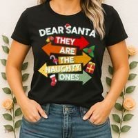 Dear Santa They Are The Naughty Ones Women's T-Shirt thumb 2