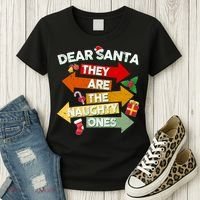 Dear Santa They Are The Naughty Ones Women's T-Shirt thumb 3