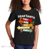 Dear Santa They Are The Naughty Ones Kids T-Shirt thumb 2