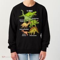 Dinosaur Species T Rex  Triceratops Dinosaur  Women's Sweatshirt thumb 0
