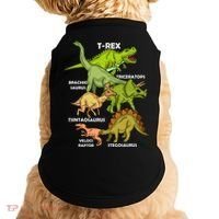Dinosaur Species T Rex  Triceratops Dinosaur  Doggie Tank thumb 0
