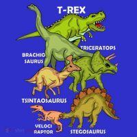 Dinosaur Species T Rex  Triceratops Dinosaur  Apron thumb 3