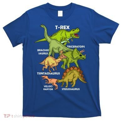 Dinosaur Species T Rex  Triceratops Dinosaur  T-Shirt