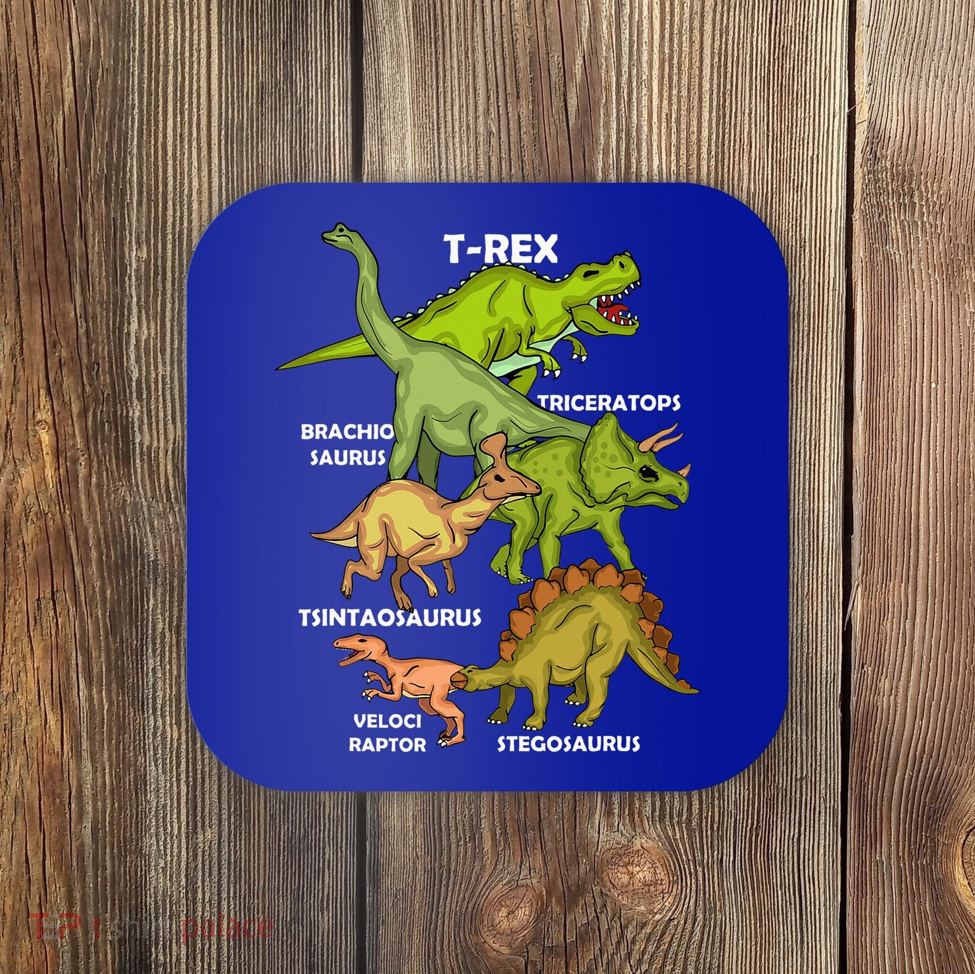 Dinosaur Species T Rex  Triceratops Dinosaur  Coaster
