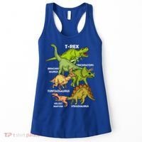 Dinosaur Species T Rex  Triceratops Dinosaur  Women's Tank Top thumb 0
