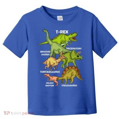 Dinosaur Species T Rex  Triceratops Dinosaur  Toddler T-Shirt
