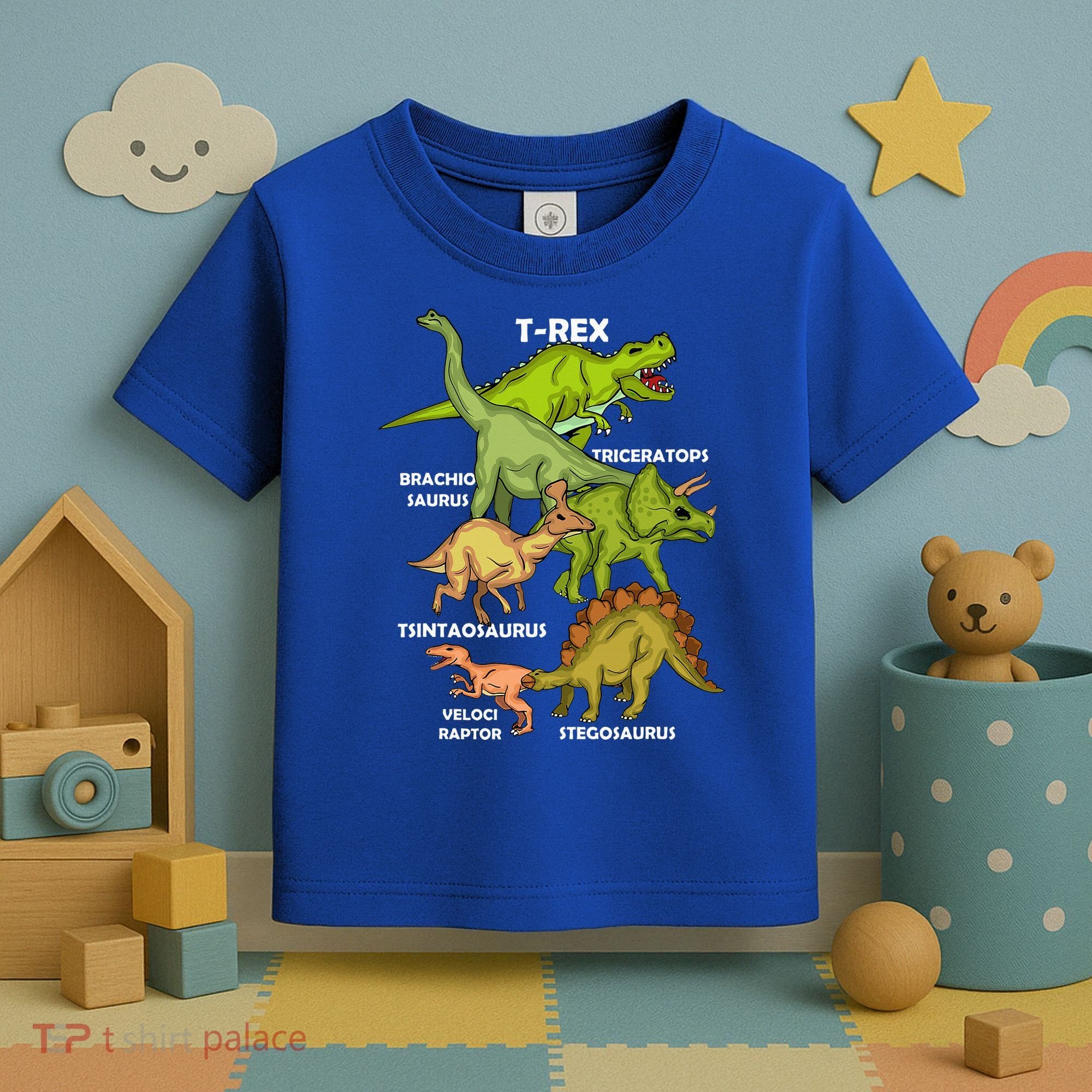 Dinosaur Species T Rex  Triceratops Dinosaur  Toddler T-Shirt