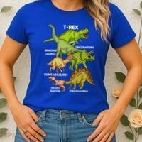 Dinosaur Species T Rex  Triceratops Dinosaur  Women's T-Shirt thumb 2