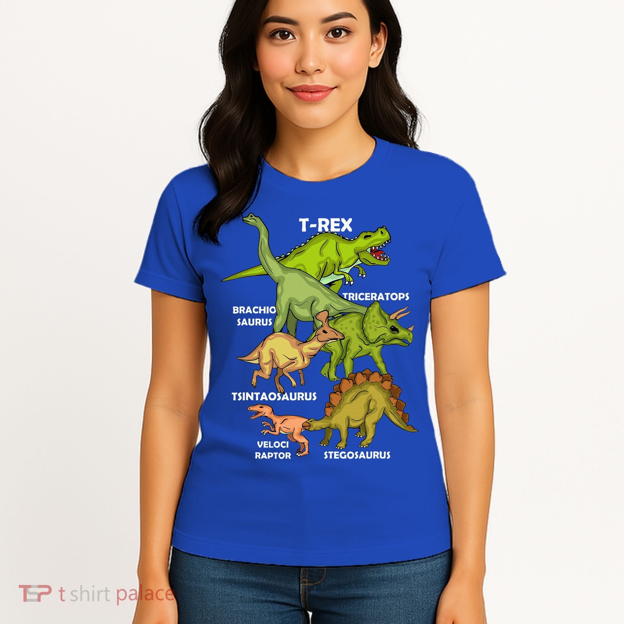 Dinosaur Species T Rex  Triceratops Dinosaur  Women's T-Shirt