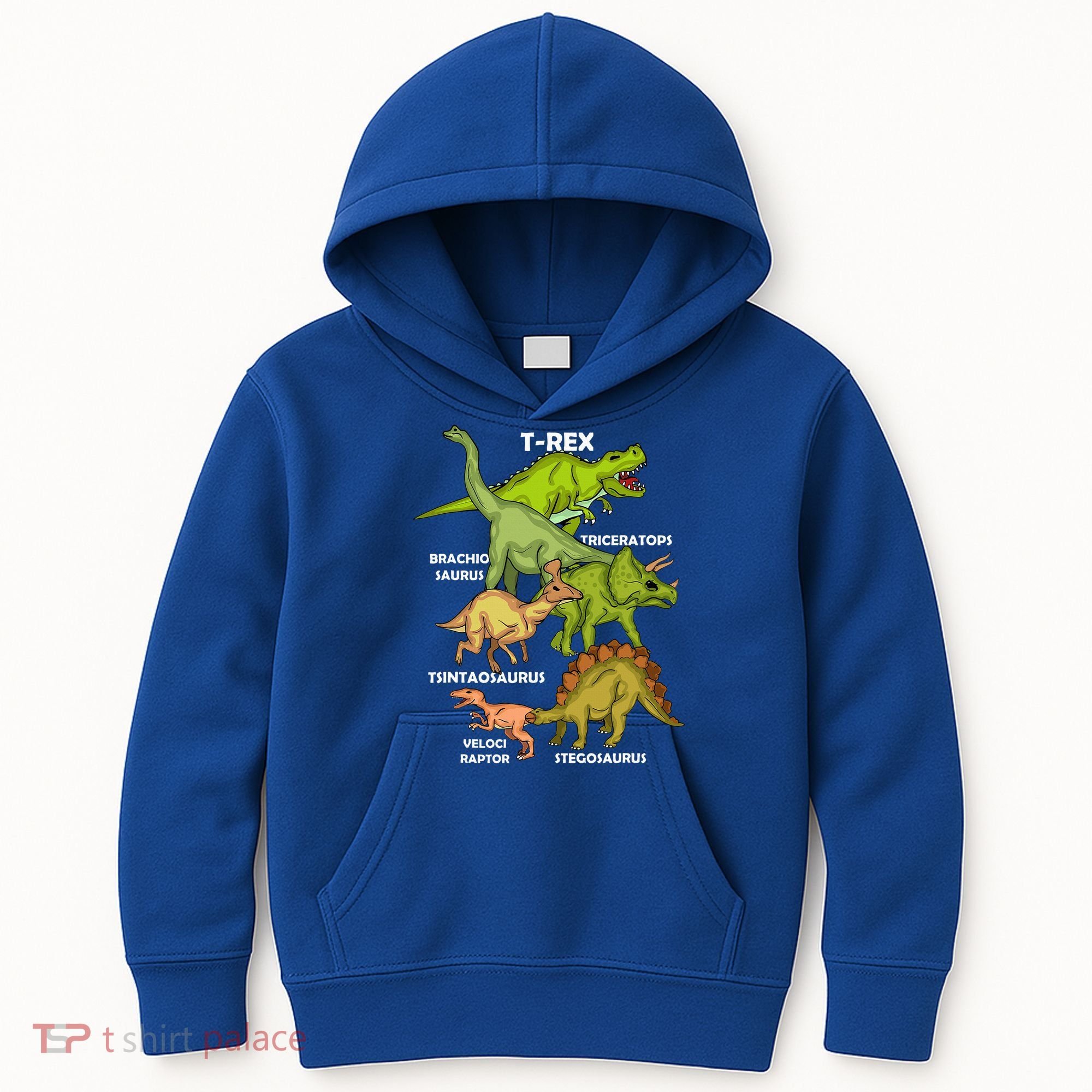 Dinosaur Species T Rex  Triceratops Dinosaur  Kids Hoodie