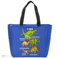 Dinosaur Species T Rex  Triceratops Dinosaur  Tote Bag thumb 0