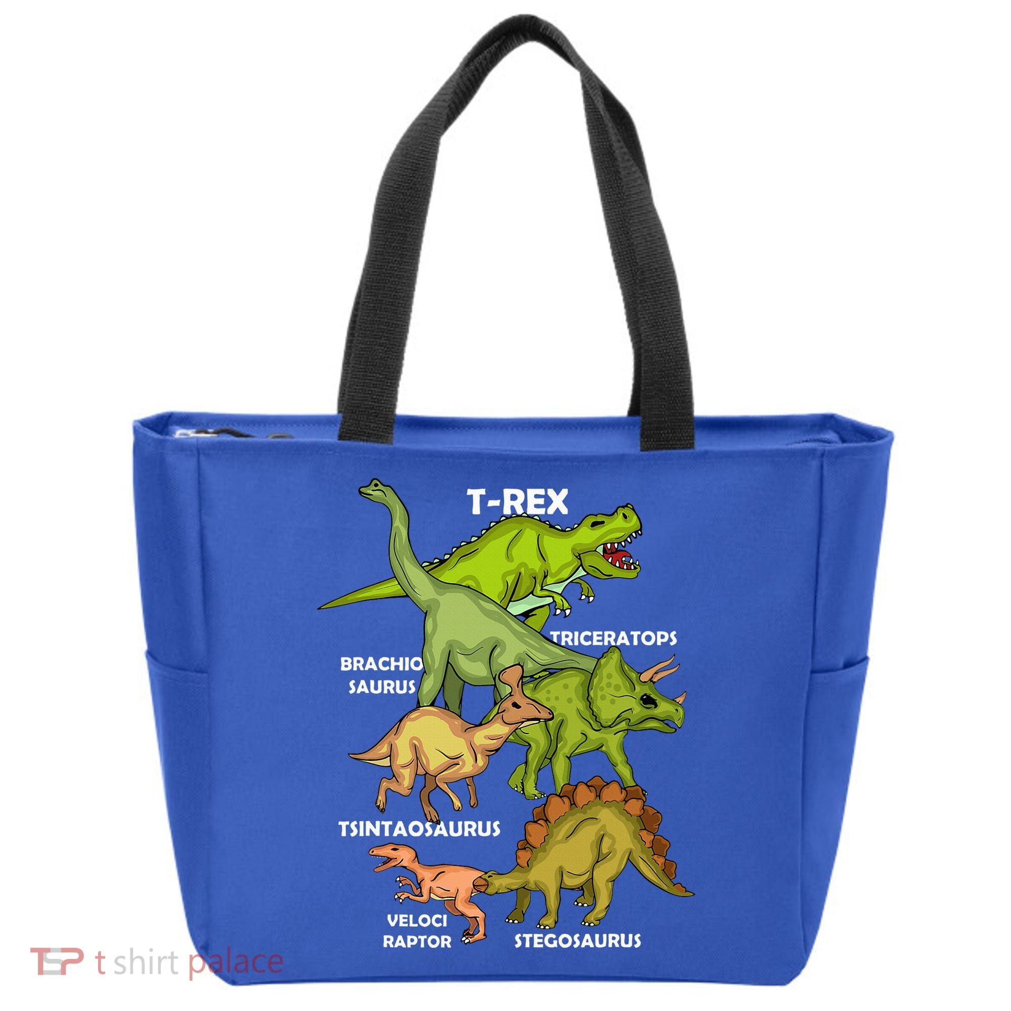 Dinosaur Species T Rex  Triceratops Dinosaur  Tote Bag