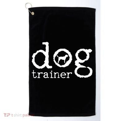 Dog School Trainer Labrador Golden Retriever Golf Towel