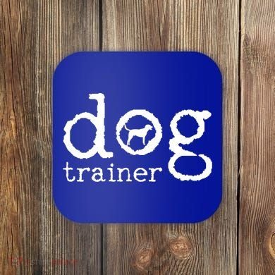 Dog School Trainer Labrador Golden Retriever Coaster