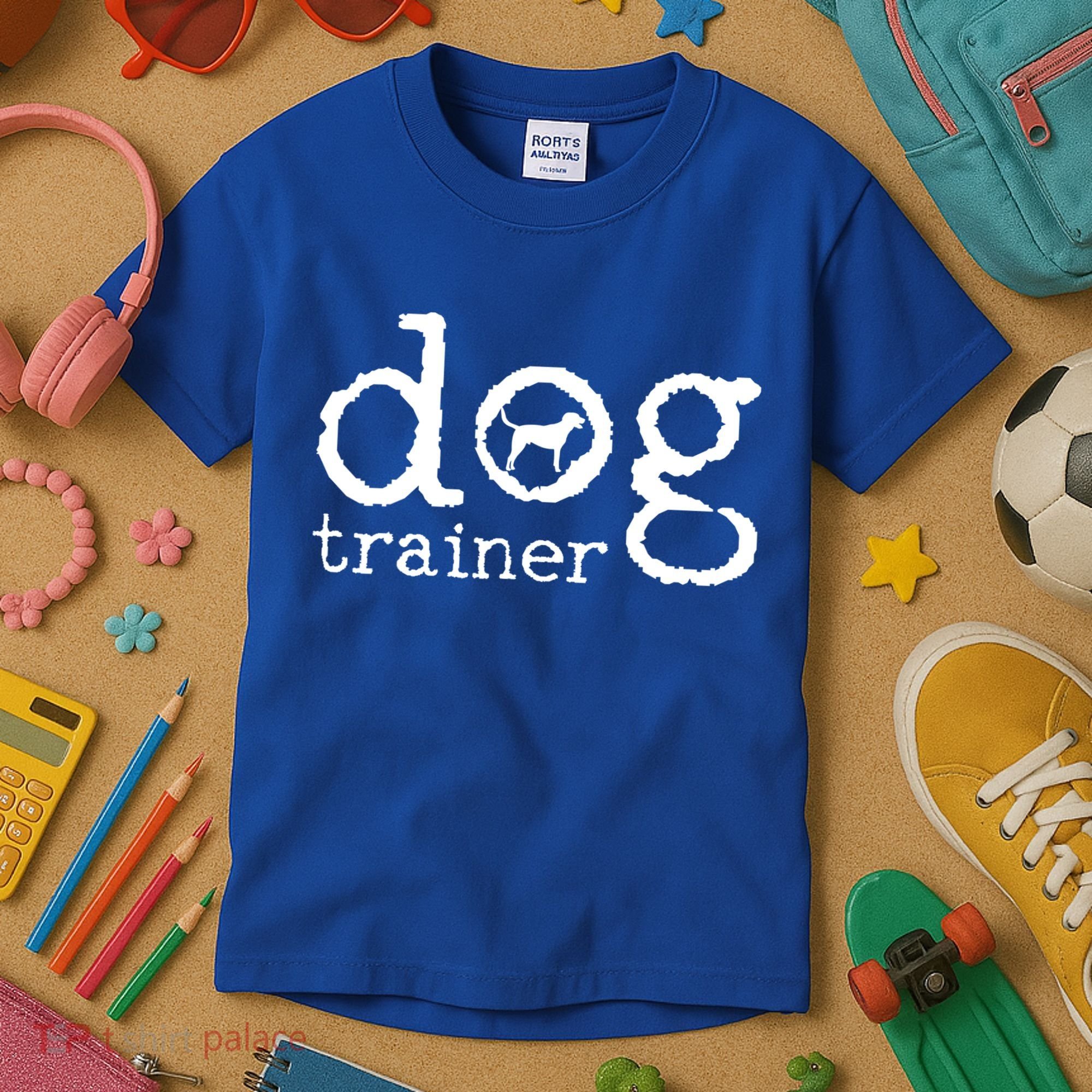 Dog School Trainer Labrador Golden Retriever Kids T-Shirt