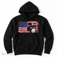 Drum Sets Usa Flag Drummer Music Lover Drumming Hoodie thumb 0