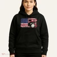 Drum Sets Usa Flag Drummer Music Lover Drumming Hoodie thumb 5