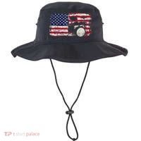 Drum Sets Usa Flag Drummer Music Lover Drumming Bucket Hat thumb 0