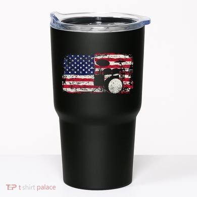 Drum Sets Usa Flag Drummer Music Lover Drumming Tumbler