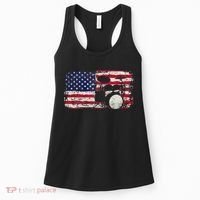 Drum Sets Usa Flag Drummer Music Lover Drumming Women's Tank Top thumb 0