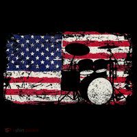 Drum Sets Usa Flag Drummer Music Lover Drumming Baby Bodysuit thumb 2