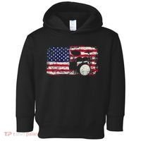 Drum Sets Usa Flag Drummer Music Lover Drumming Toddler Hoodie thumb 0