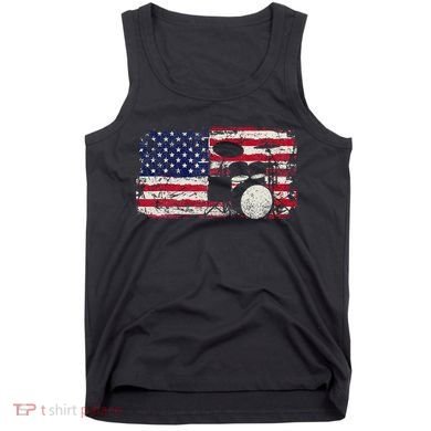 Drum Sets Usa Flag Drummer Music Lover Drumming Tank Top