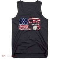 Drum Sets Usa Flag Drummer Music Lover Drumming Tank Top thumb 0