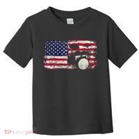 Drum Sets Usa Flag Drummer Music Lover Drumming Toddler T-Shirt thumb 0