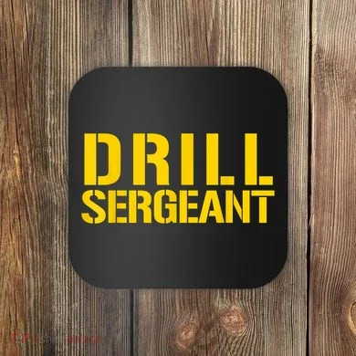 Drill Sergeant Uniform Military Boot Camp Instructor Coaster