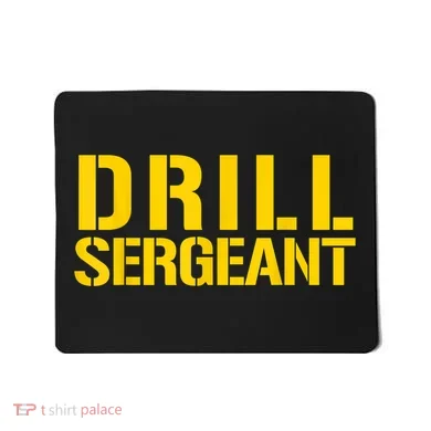 Drill Sergeant Uniform Military Boot Camp Instructor Mousepad