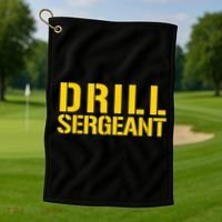 Drill Sergeant Uniform Military Boot Camp Instructor Golf Towel thumb 1