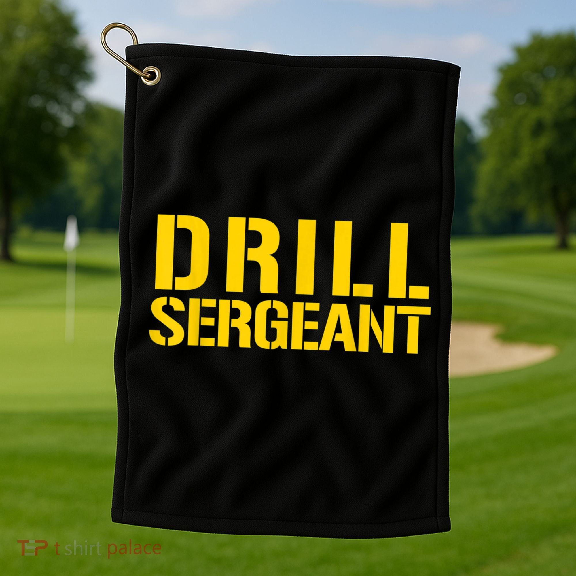 Drill Sergeant Uniform Military Boot Camp Instructor Golf Towel