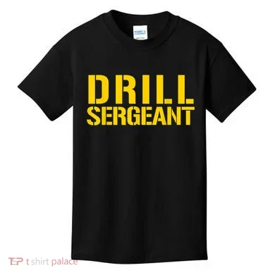 Drill Sergeant Uniform Military Boot Camp Instructor Kids T-Shirt