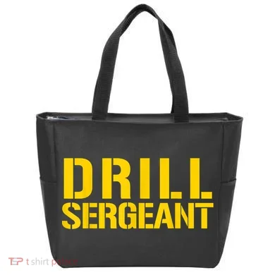 Drill Sergeant Uniform Military Boot Camp Instructor Tote Bag