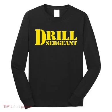 Drill Sergeant Uniform Military Boot Camp Instructor Long Sleeve Shirt