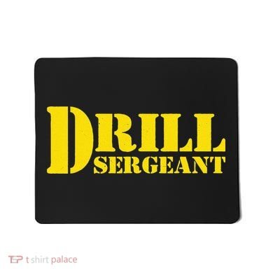 Drill Sergeant Uniform Military Boot Camp Instructor Mousepad