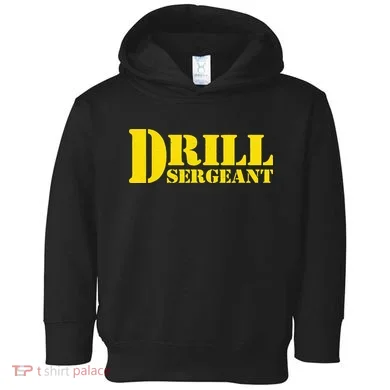 Drill Sergeant Uniform Military Boot Camp Instructor Toddler Hoodie